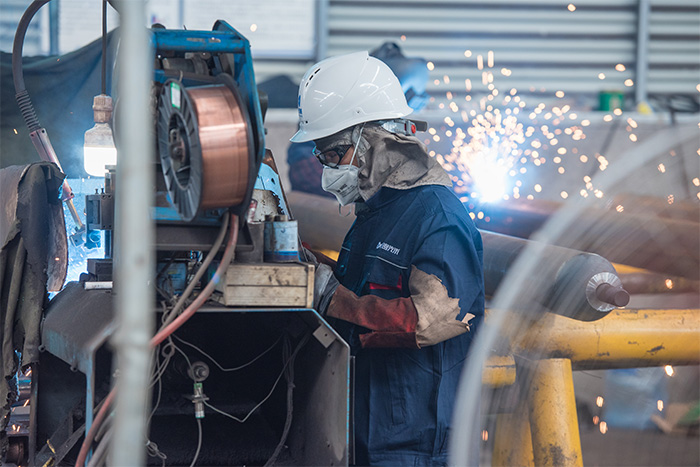 江都网架焊接车间